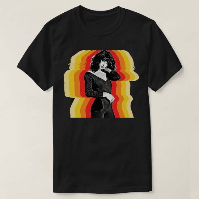 Kate Bush Retro Aesthetic Fan Art Design T-Shirt (Design Front)