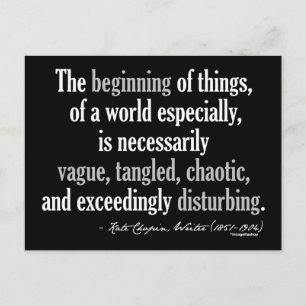 Kate Chopin Quote Postcard