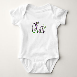 "Kate" Floral Lavender Kate Name, Baby Bodysuit
