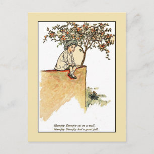 Kate Greenaway: Humpty Dumpty Postcard