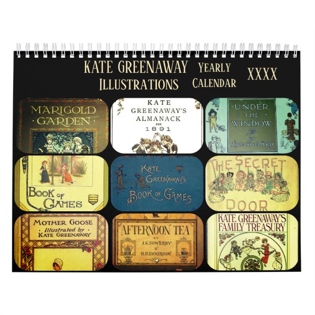 Kate Greenaway Illustrations Customize Year |  Calendar (Cover)