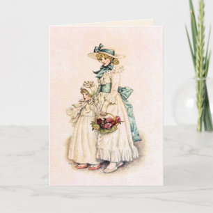 Kate Greenaway: Sisters Card