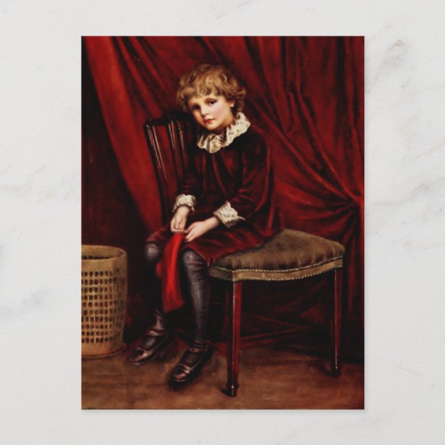 Kate Greenaway: The red boy Postcard (Front)