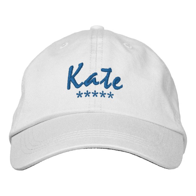 Kate Name Embroidered Hat (Front)