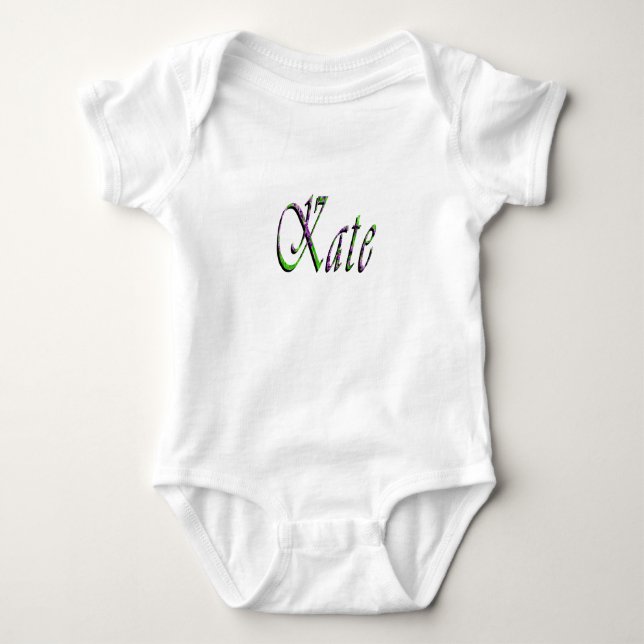 "Kate", Name, Logo,  Baby Bodysuit (Front)