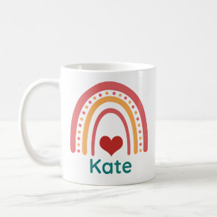 Kate Vintage Boho Rainbow Coffee Mug