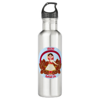 Kathak Dance Water Bottle with Name