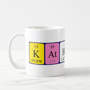 Katharine periodic table name mug