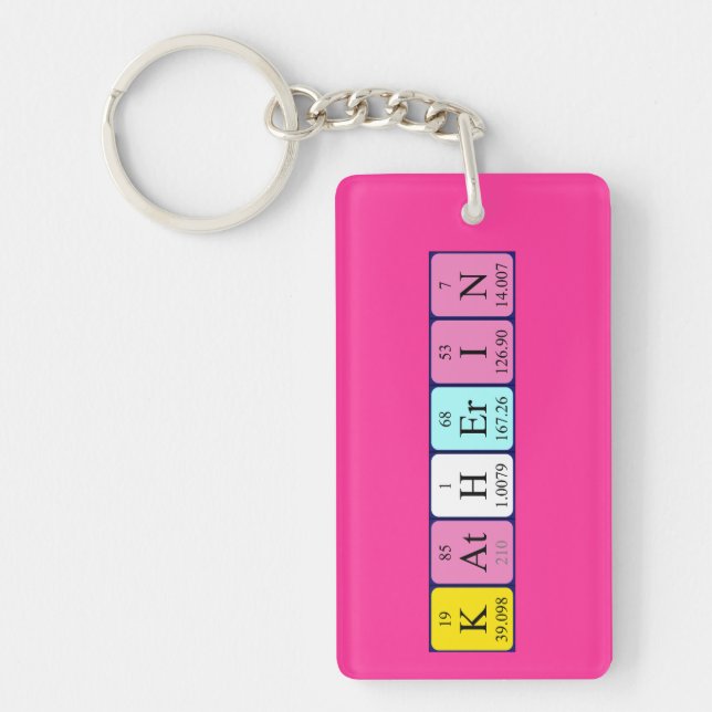 Katherin periodic table name keyring (Front)