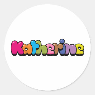 Katherine Classic Round Sticker