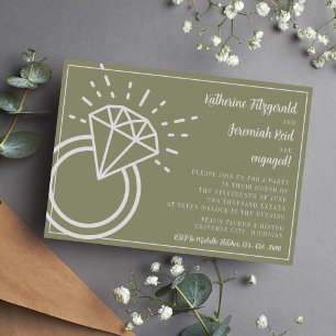 Katherine   Curated Colour   Engagement Party Invitation