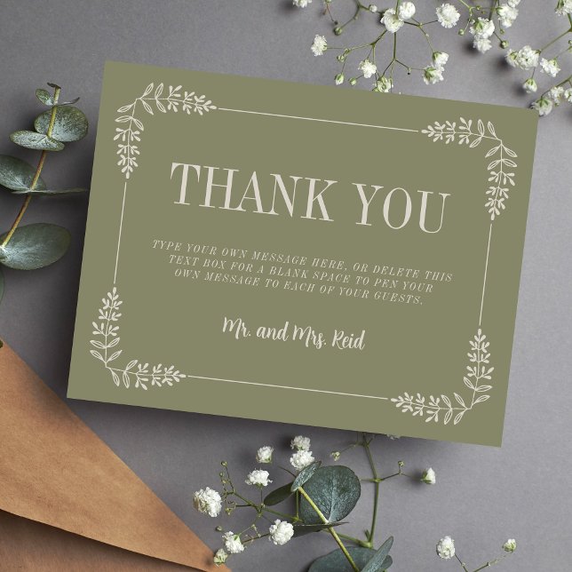 Katherine | Curated Colours | Wedding Thank You Card (Creator Uploaded)