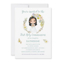 KATHERINE First Communion Invitation