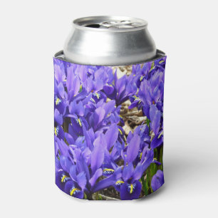 Katherine Hodgkin Irises Purple Spring Floral Can Cooler