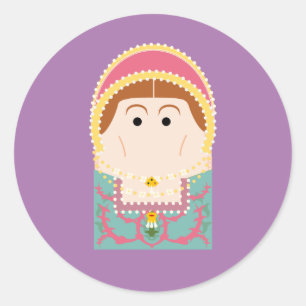 Katherine Parr Classic Round Sticker