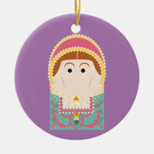 Katherine Parr Tudor Queen Ceramic Tree Decoration