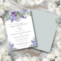 Katherine Purple Floral Christian Faith Wedding
