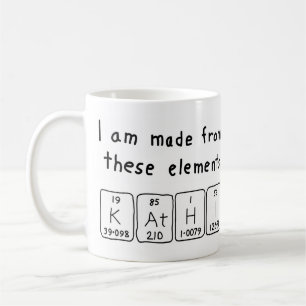 Kathi periodic table name mug