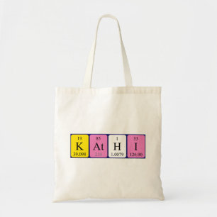 Kathi periodic table name tote bag