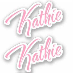Kathie pink name x2 Vinyl