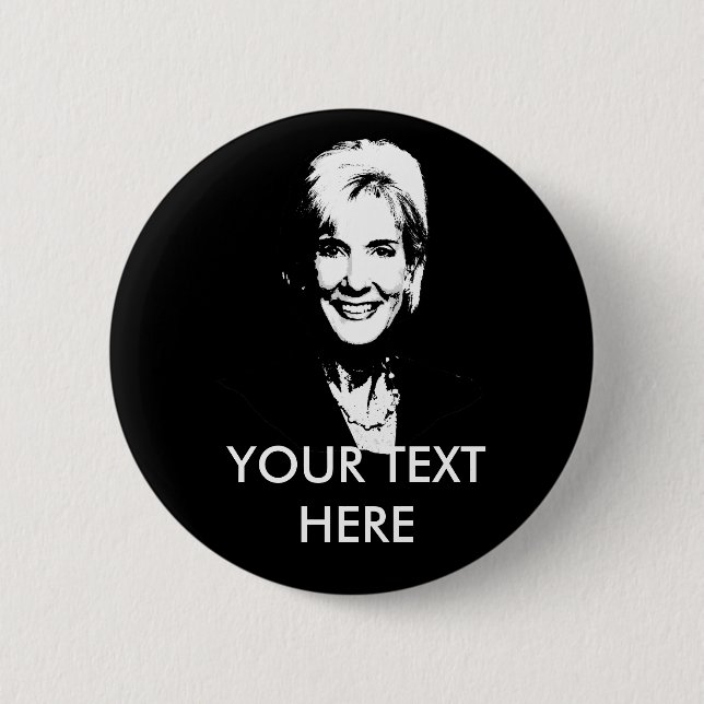 KATHLEEN SEBELIUS 6 CM ROUND BADGE (Front)