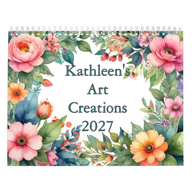 Kathleen's Art Creation Whimsical Art Calendar  (Cover)