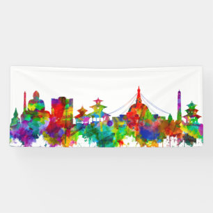 Kathmandu Nepal Skyline Banner