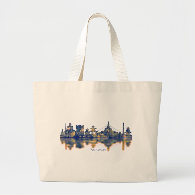 Kathmandu Skyline Large Tote Bag (Front)