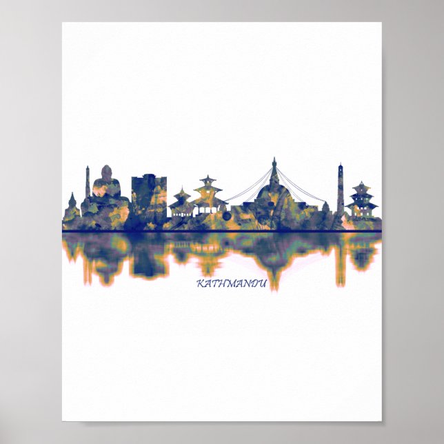 Kathmandu Skyline Poster (Front)
