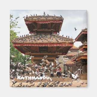 Kathmandu temple - by Velvet Escape Magnet