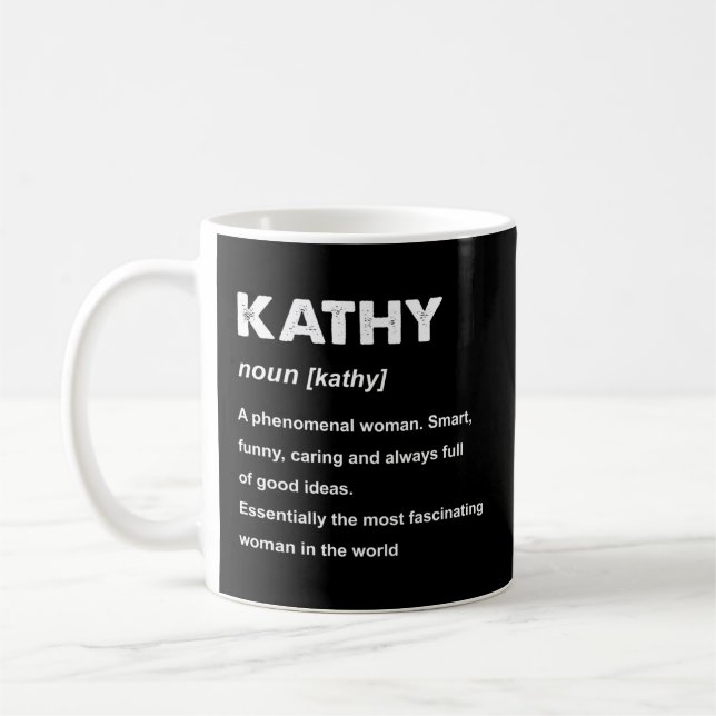 Kathy Name Coffee Mug (Left)