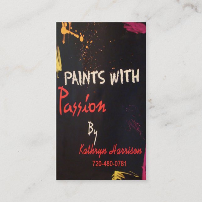 Kathy's biz card front & back (Front)