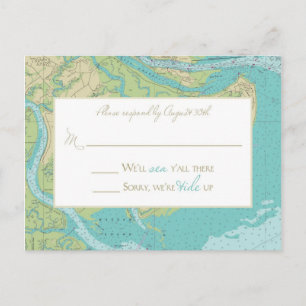Katie & Brad's Wedding Reply Postcard