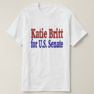 Katie Britt for Senate with red blue text  T-Shirt
