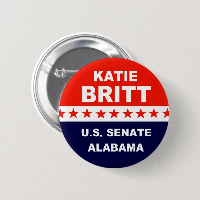 Katie Britt US Senate Alabama 6 Cm Round Badge (Front & Back)