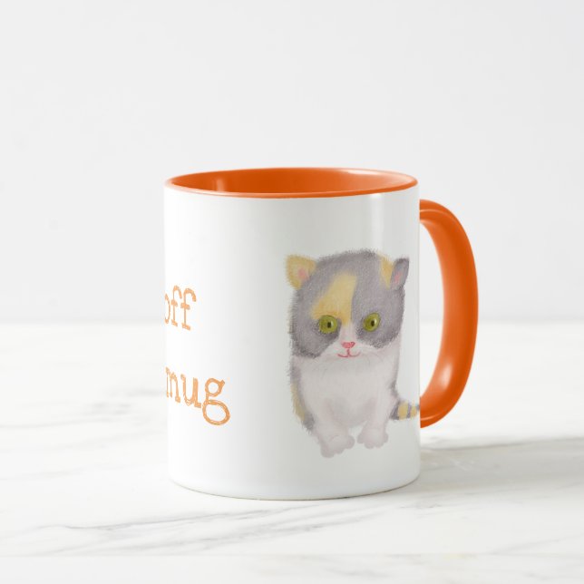 Katie kitten cute personalised mug (Front Right)