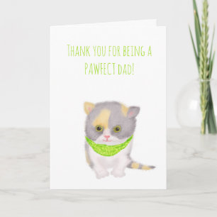 Katie kitten Father's Day card