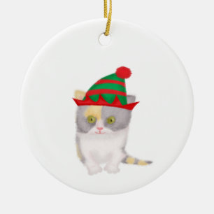 Katie kitten personalised Christmas tree ornament
