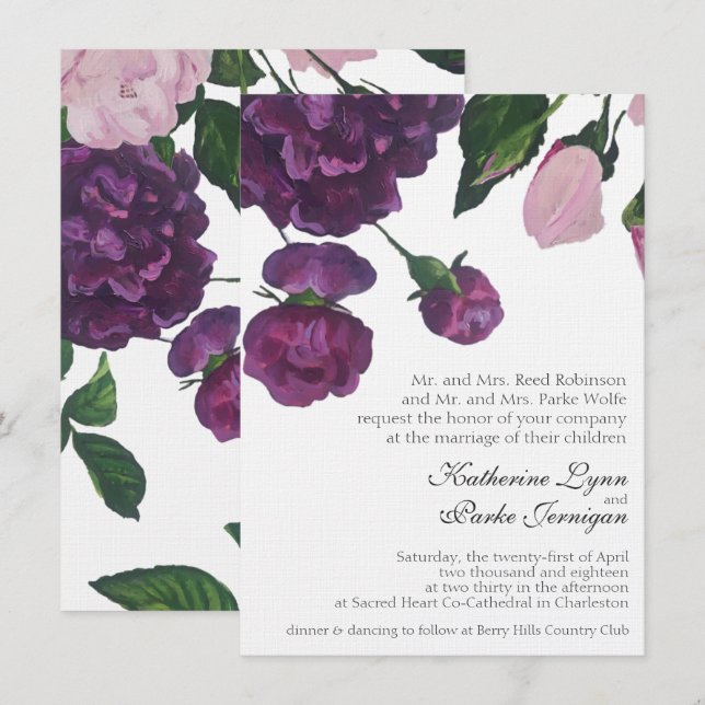 Katie & PJ Invitation (Front/Back)