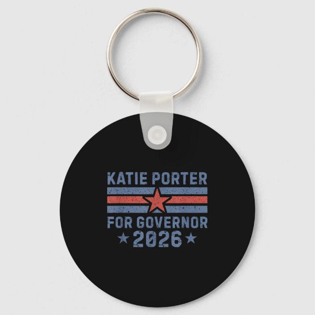 Katie Rter For Governor Of California Rter 2026  Key Ring (Front)
