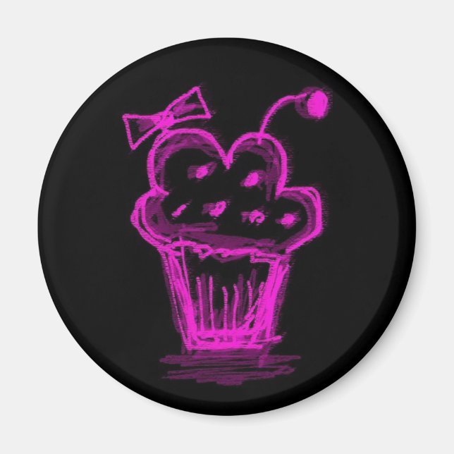 Katieboy magnet cupcake pink (Front)