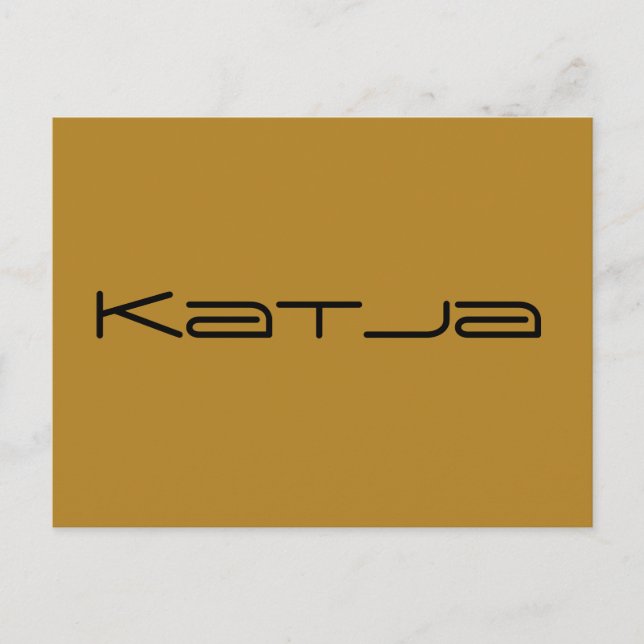 Katja- Orphan Black character in geometric font Postcard (Front)