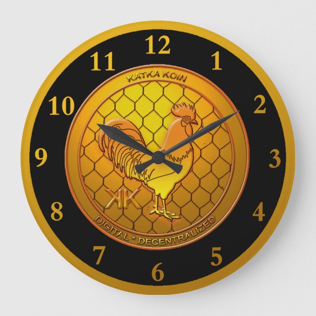 KatkaKoin Cryptocurrency ICO Large Clock (Front)