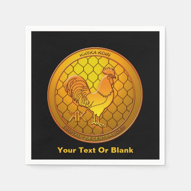 KatkaKoin Cryptocurrency ICO Napkin (Front)