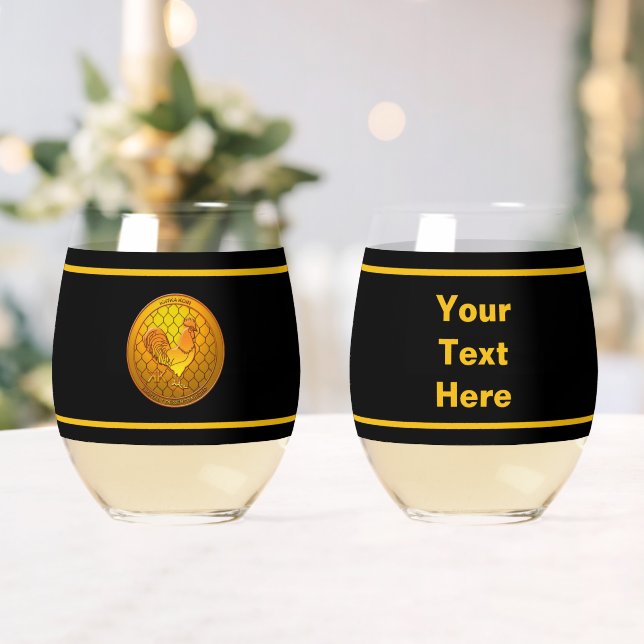 KatkaKoin Poultry Cryptocurrency ICO Stemless Wine Glass (Insitu (Wedding))