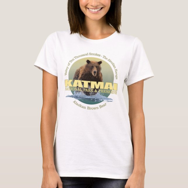 Katmai (Brown Bear) WT T-Shirt (Front)