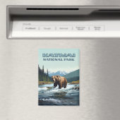 Katmai National Park Alaska Bear Brooks River Magnet (In Situ (Dishwasher))