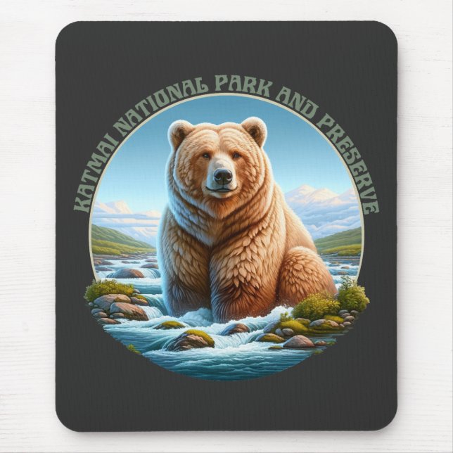 Katmai National Park and Preserve Mouse Mat (Front)