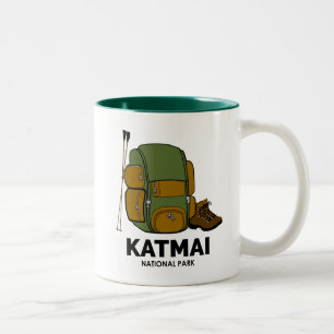 Katmai National Park Backpack Two-Tone Coffee Mug