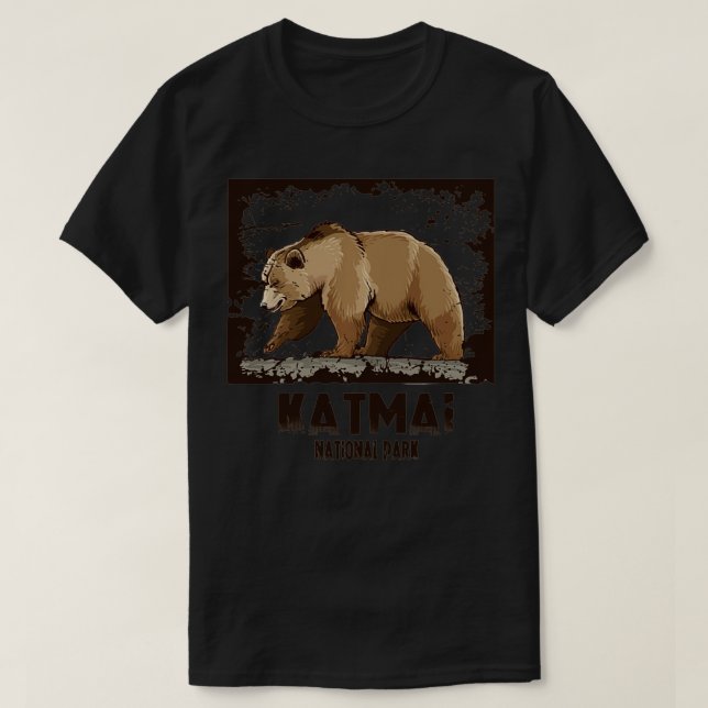 Katmai National Park Bear  T-Shirt (Design Front)